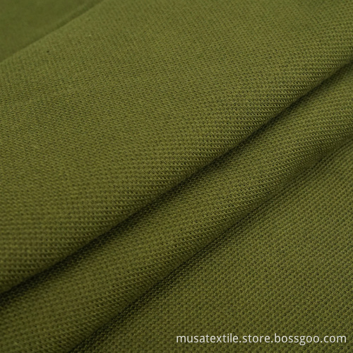 Plain Dyed Poliester Cotton Pique Fabric